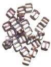 25 6x6x3mm Crystal with Bronze Edge Windows